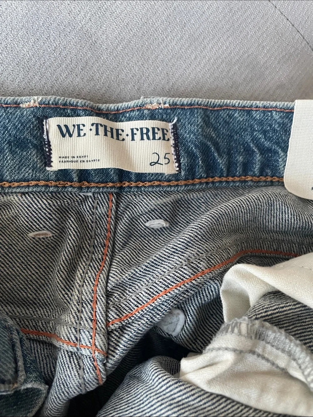 We The Free Blue High-Rise Wide Leg Jeans - Picture 7 of 10